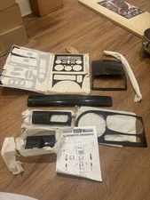 Fits Mitsubishi Galant 2004-2006 With 6-Disc Radio Carbon Look Dash Trim Kit 25p