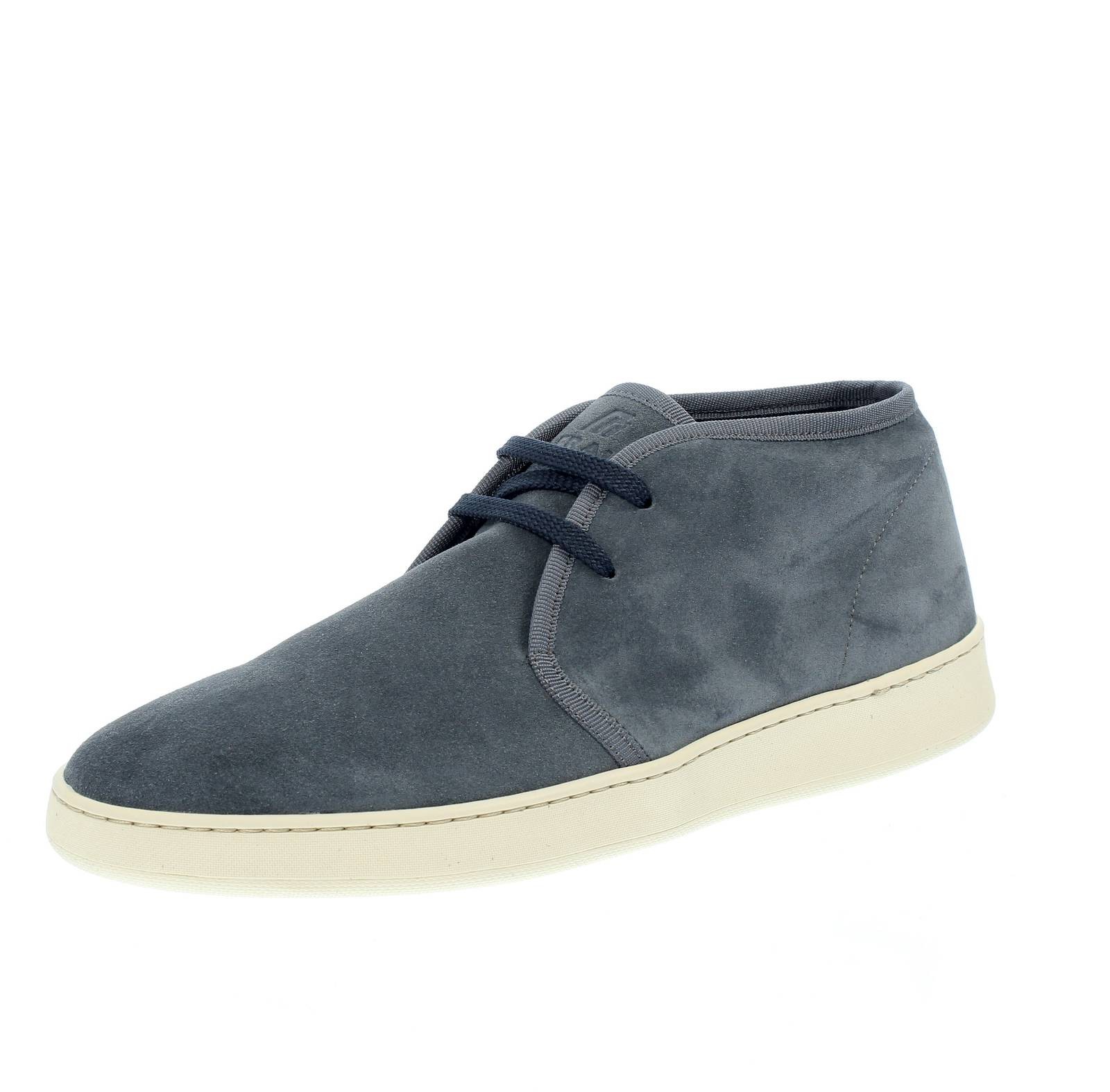 Frau Poloshirt aus blauem Wildleder - Größe 40 [25,7 cm] polnische Herrenschuhe