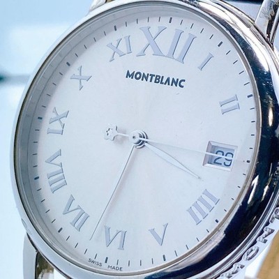 Original 519 Montblanc 7042 Meisterstück Date Round Armbanduhr