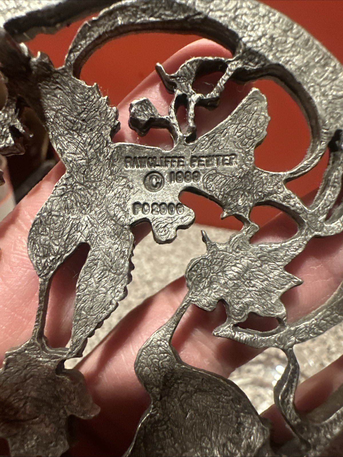 1980s Anchor Hocking Radcliffe Pewter Glass Potpourri or Trinket Jar Vintage SH3