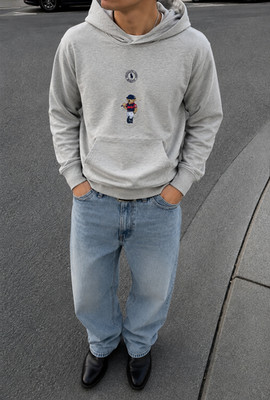 Ralph Lauren Polo Bear Hoodie gr. L grau neu
