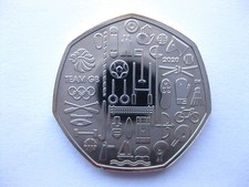 Tokyo Olympic Games Team GB 50p Coin Dated 2020 / 2021 BUNC BU
