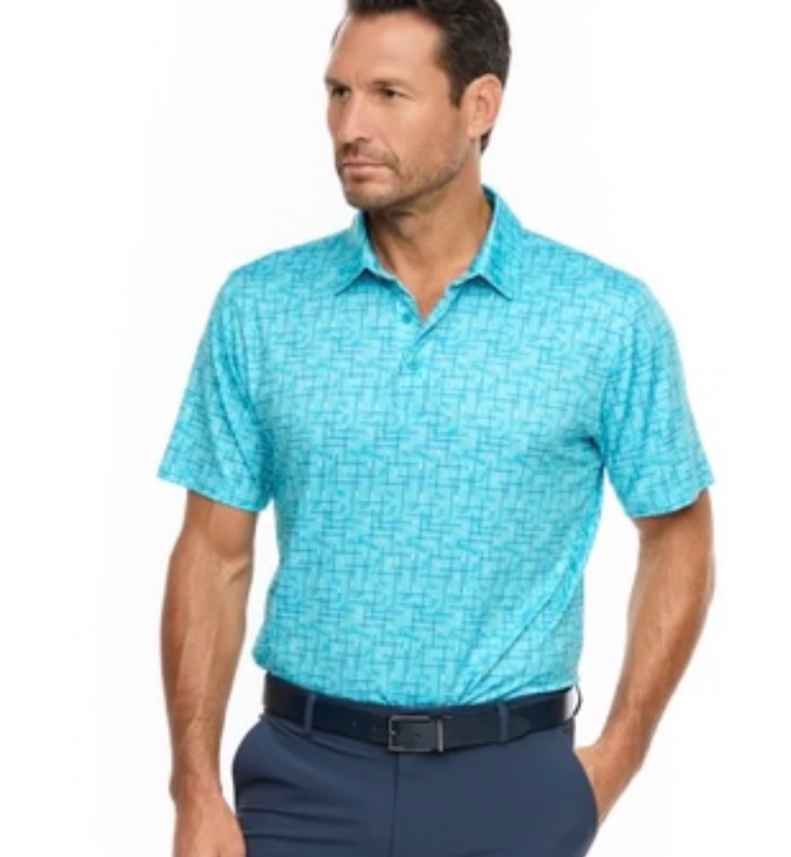 ROBERT GRAHAM NWT Iron Play Short Sleeve Strech Golf Polo Shirt XL Classic Fit
