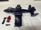 1984 GI JOE ARAH COBRA RATTLER JET WITH WILD WEASEL FIGURE NEAR COMPLETE