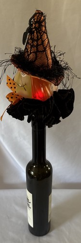 Skurril Halloween beleuchtet Farbwechsel Hexe Flaschenverschluss 9x6" - Bild 3 von 9