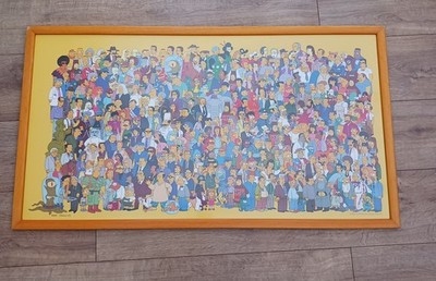 GERAHMTER SIMPSONS WHERE'S BART GROSSDRUCK MATT GROENING FOX 2000