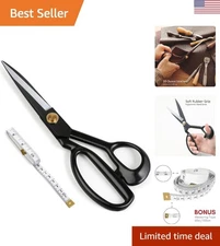 Ultra Sharp 9 Inch Tailor Scissors with Comfortable Grip for Seamless Cutting