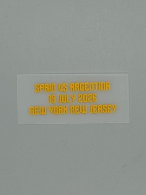 2026 FIFA World Cup Patch FInal Match Detail Spain Vs Argentina Home Jersey