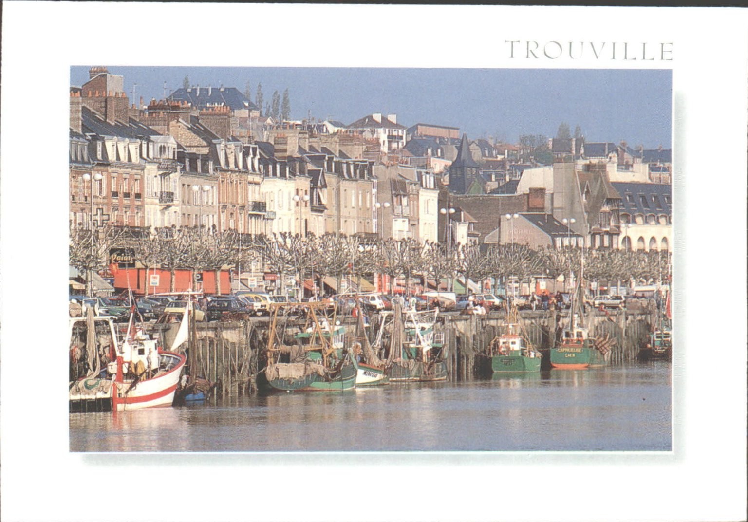 Trouville Calvados France Harbor Port Scenic Photo Postcard Editions Combier