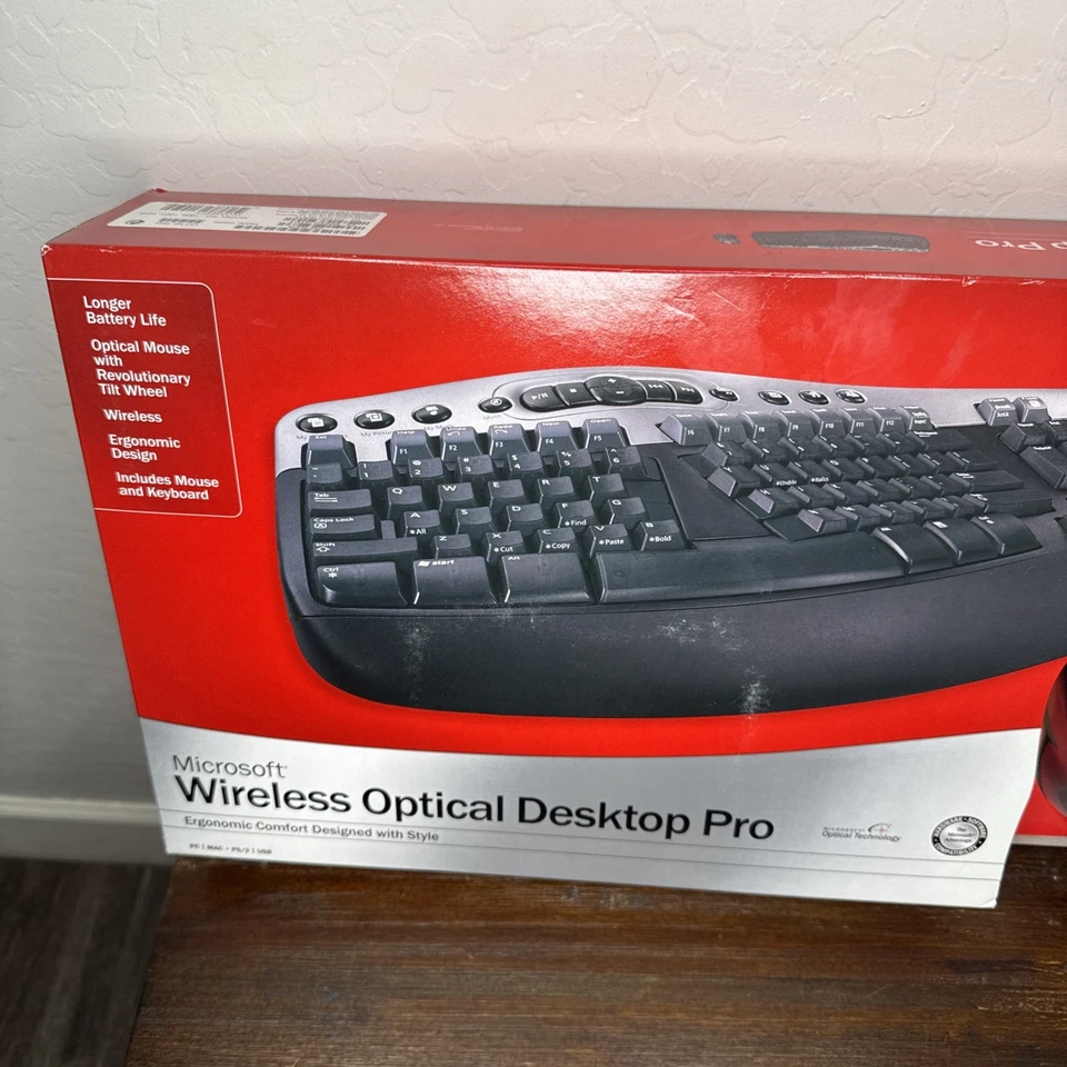 Microsoft Optical Desktop Pro 20 K4800019 Wireless Keyboard - Image 2 of 4