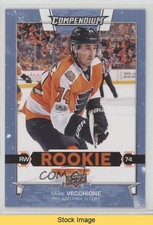 2017-18 Upper Deck Compendium Rookies Blue Mike Vecchione #595 READ 7ql