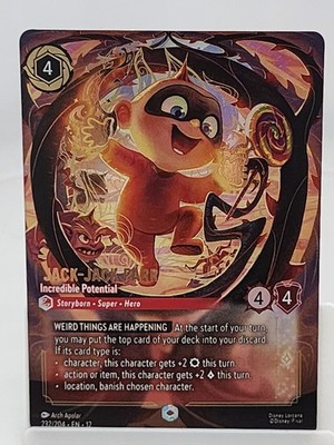Jack-Jack Parr Incredible Potential 232/204 Enchanted Foil Lorcana TCG Enchanted