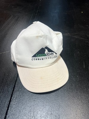 Green River College Trucker Hat - Vintage 90s Community College White