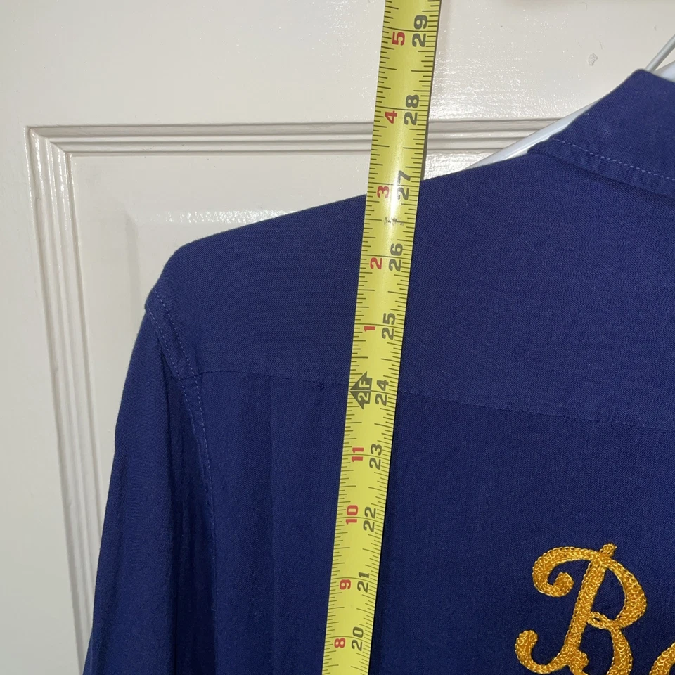 1950s Barry’s Hamburgers Large Bowling Shirt Chainstitch Rockabilly Nat Nast - Image 3 of 4