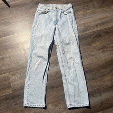 Vintage Levis 550 Relaxed Fit Jeans Mens 30x30 Light Wash Orange Tab USA 90s