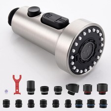 Repuesto de cabezal rociador extra ble para grifo de cocina con 15 adaptadores,