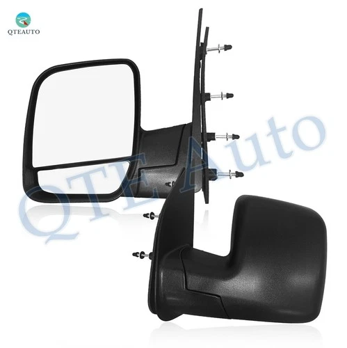 Pair 2 Left-Right Side Manual Foldaway View Mirror For 2008 Ford E-350 Econoline