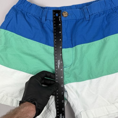 Chubbies Boomshakalaka Shorts Mens M Blue Green White Colorblock USA - Picture 9 of 11