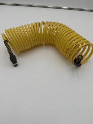Fast Stor Air Hose 1/4  ID Yellow Coiled Recoil Compressor Hose