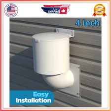 Dryer Vent Cover 4 inch with UV RESISTANT-Outdoor Dryer Vent Cover Natural Energ