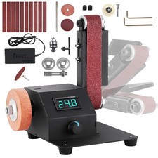220V Mini Electric Belt Sander Grinder DIY Polishing Machine Sanding Tool Kit UK