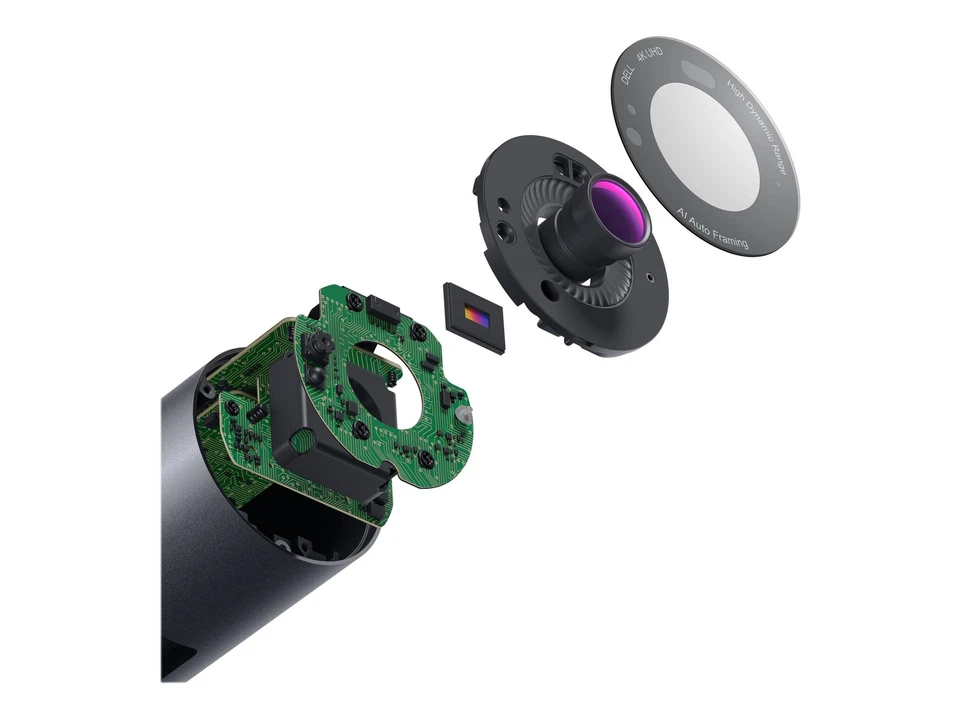 Dell UltraSharp Webcam WB7022 4K UHD 8,3 MP USB schwarz - Bild 4 von 4