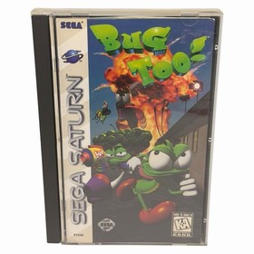 Bug Too! (Sega Saturn, 1996) Authentic CIB Complete w/ Manual + Reg Card Tested