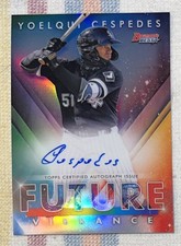 2021 Bowman’s Best Baseball Yoelqui Cespedes Future Vibrance Auto /150 White Sox