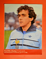 Kicker Fußball Sammelbild WM 1982 - Michel Platini Frankreich ca.10x13 cm groß