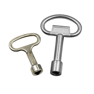 1pc Triangle Key Zinc Alloy Silver for Elevators Water Meter Valves Multipurpose