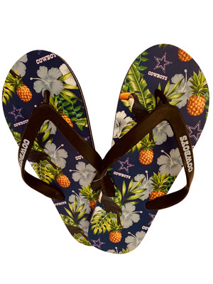 dallas cowboys mens flip flops
