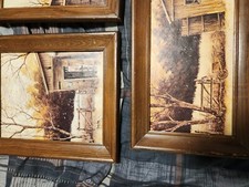 Vintage Artwork Set; Three Pieces by Robert Nidy