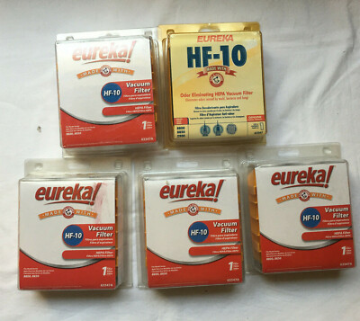 5 Genuine OEM Eureka Vacuum Cleaner HF10 HEPA Filters with Arm & Hammer 63347A