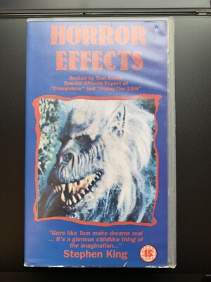 Horror Effects 1990 Tom Savini Horror Special Effects Documentary RARE VHS Video