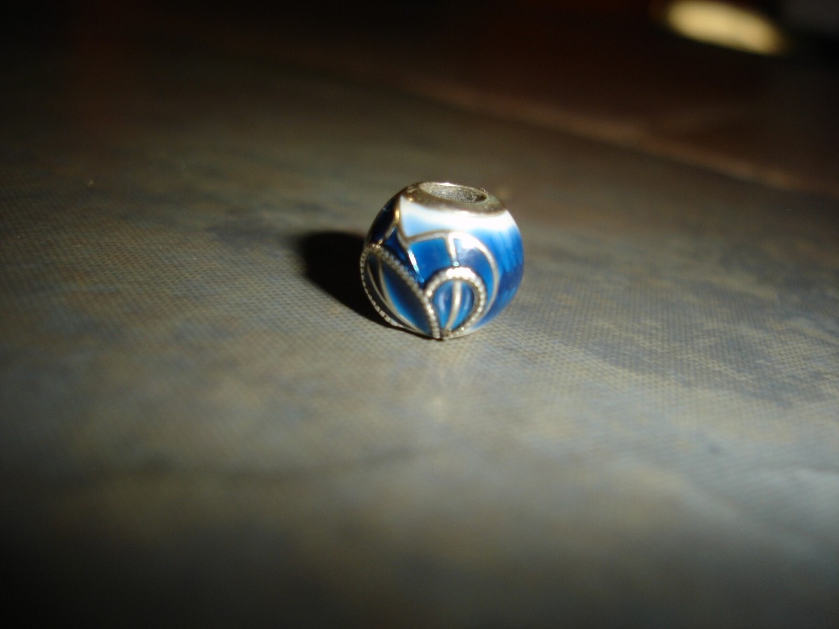 PANDORA Sterling Silver 925 Ale Butterfly Wing Blue Enamel Charm