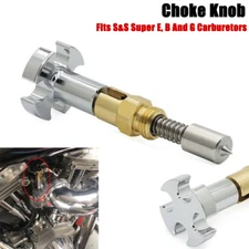 Carb Carburetor Chrome Enricher Choke Adjustment Knob for S&S Super E G B