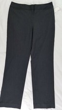 NEW Liz Claiborne Audra Career Dress Pants Classic Size 8 Dark Gray Stretch