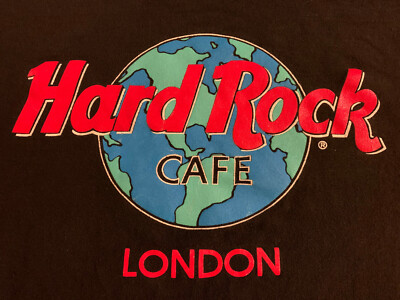 Hard Rock Cafe London England T-Shirt XL Extra Large Black Cotton HRC Love All