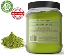 1.5lb Moringa Powder oleifera Leaf 100% Pure Natural Superfood 24 oz. JAR