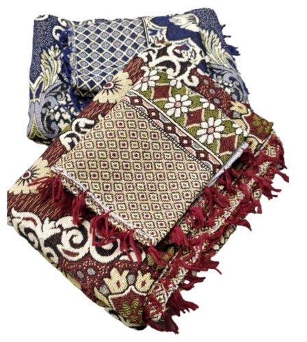 PAKISTANI SINGLE REVERSIBLE MULTI-PURPOSE BED SHEET/THROW/KHES WITH PILLOW COVER