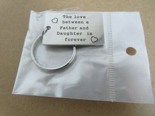 The Love Between Father And Daughter Is Forever Key Ring NIP US SELLER