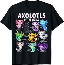 Axolotl Kawaii Axolotls of the World Axolotl Animals T-Shirt