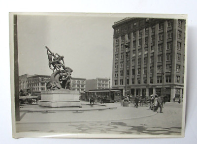 Donahue Monument San Francisco Market St. Cable Car Photograph c 1901 ORIGINAL