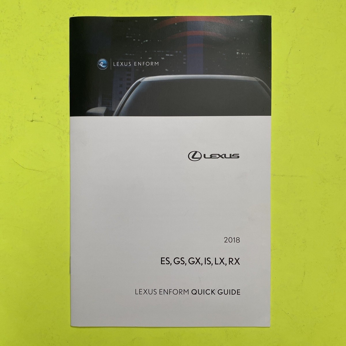 2018 Lexus LX570 LX 570 Owners Manual Navigation Handbook User