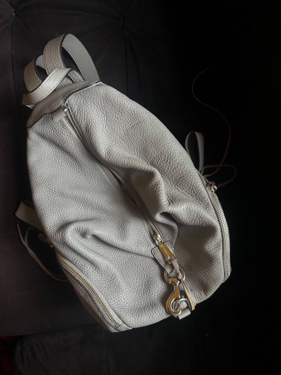 Rebecca Minkoff Julian Gray Pebble Leather Backpack with silver-tone hardware New Rebecca Minkoff STYLE HS16IBLB01 JULIAN | Mercari main image 4