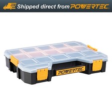 Stackable Tool Box Organizer with Removable Dividers - 17 Compartments (72118)