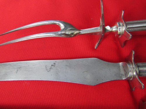 1904 Orient aka Venice Pattern 3 Piece Carving Set Holmes & Edwards Silver Plate - Picture 9 of 12