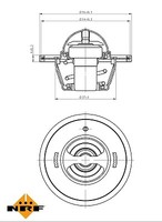 NRF 725183 Thermostat, KÜHlmittel FÜR Hyundai KIA