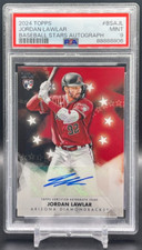 JORDAN LAWLER 2024 TOPPS Baseball Stars Autograph Rookie Card #89B1 PSA MINT 9