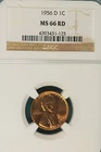 1956 D NGC MS66 RED Lincoln Wheat Cent!! #B3626